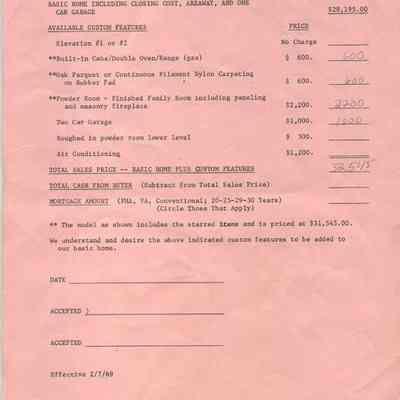 Gloucester price list