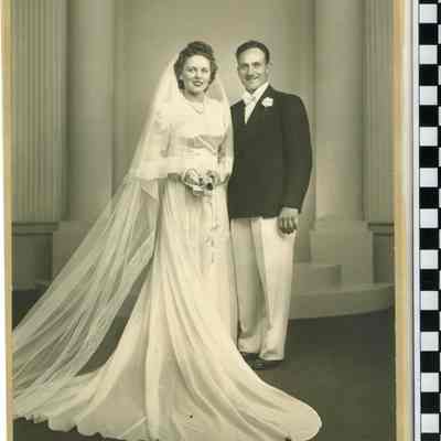 Adele Hoff and Henry Weidner wedding portrait