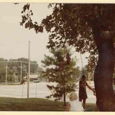 Looking South across Lake Cook Rd. C. 1980
