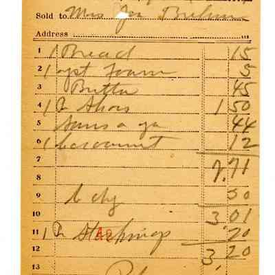 Firnbach and Raupp Receipt 1919
