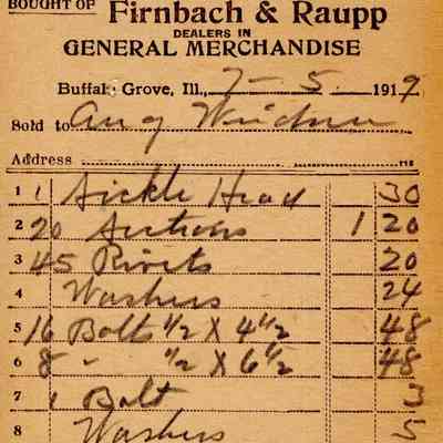 Receipt, 1919