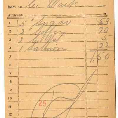 Receipt, 1919