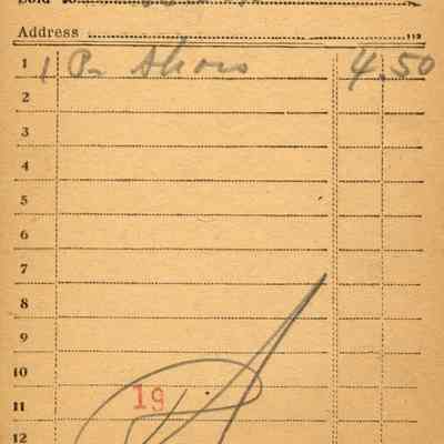 Firnbach and Raupp Receipt 1919