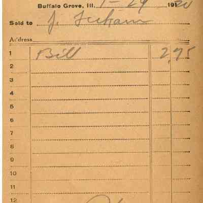 Receipt, 1920