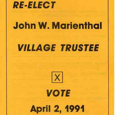Marienthal Trustee Election Pamphlet 1991