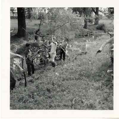 Boys Cleaning Buffalo Creek, 1960s