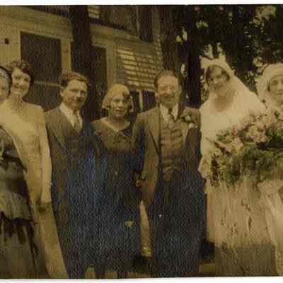 Rheinhold and Tess Wedding, 1931, West Lake Forest IL