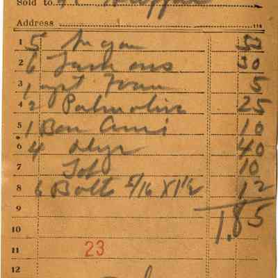 Receipt, 1919