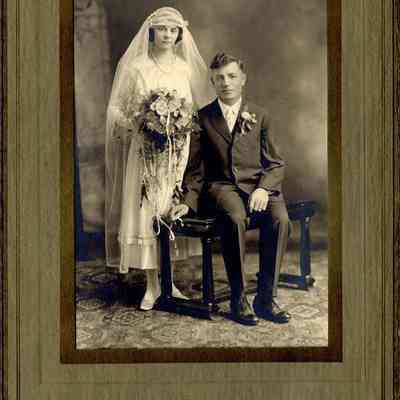 Henry Firnbach and Della Weidner Wedding Portrait