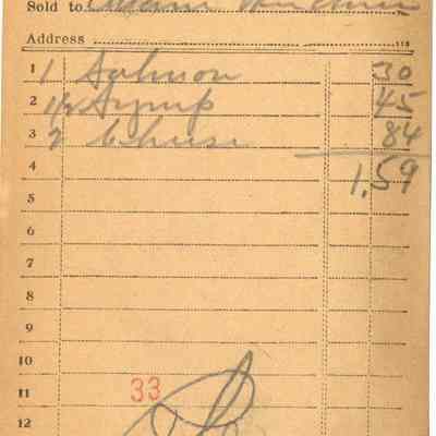 Receipt,1918