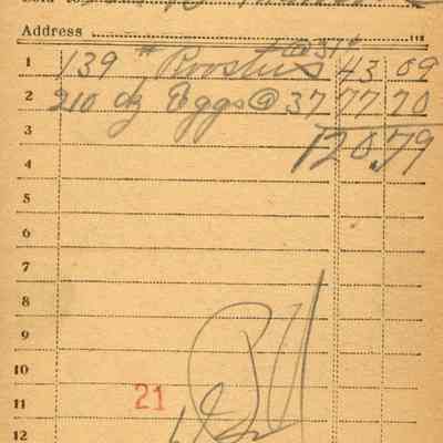 Firnbach and Raupp Receipt 1919