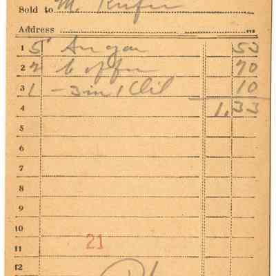 Receipt, 1919