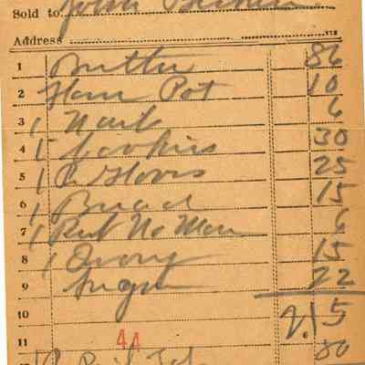 Receipt, 1919