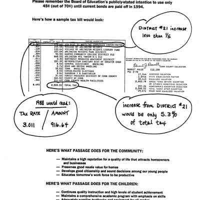 Citizens for 21 Election Pamphlet 1989