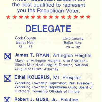 Pamphlet - 12th District Republicans 1980s