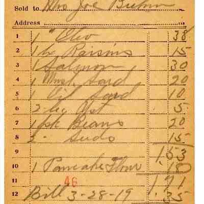 Receipt, 1919
