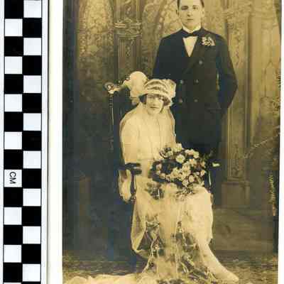 Martha Brehm and Anthony Kobiella wedding portrait