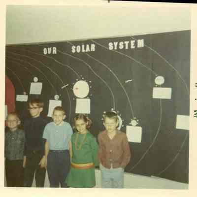 Alcott School bulletin board
