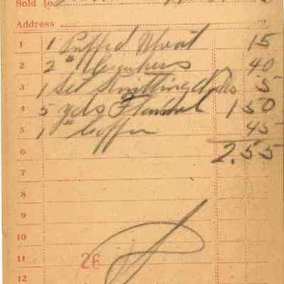 Receipt, 1920
