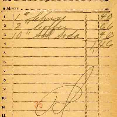Firnbach and Raupp Receipt 1919