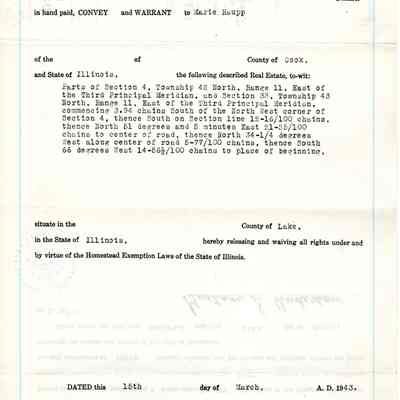 Warranty Deed 1943