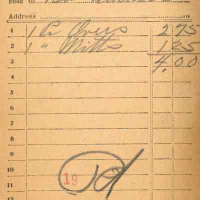 Receipt, 1920