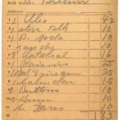 Receipt, 1920