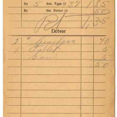 Receipt, 1919