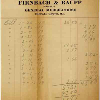 Receipt, 1919