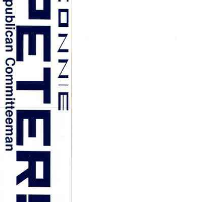 Connie Peters Election Sticker