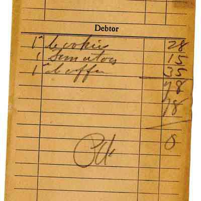 Firnbach and Raupp Receipt 1919