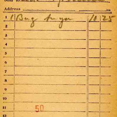 Firnbach and Raupp Receipt 1919
