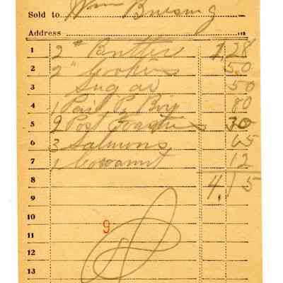 Firnbach and Raupp Receipt 1919