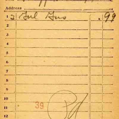 Firnbach and Raupp Receipt 1919