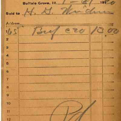 Receipt, 1920