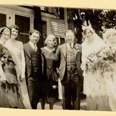 Rheinhold and Tess Wedding, 1931