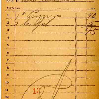 Receipt, 1920