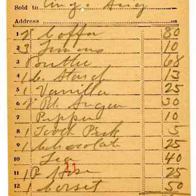 Firnbach and Raupp Receipt 1919