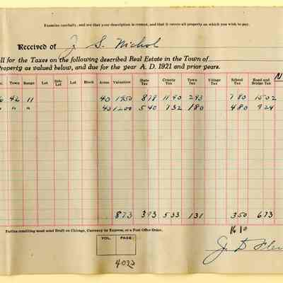Receipt, Tax