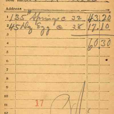 Firnbach and Raupp Receipt 1919
