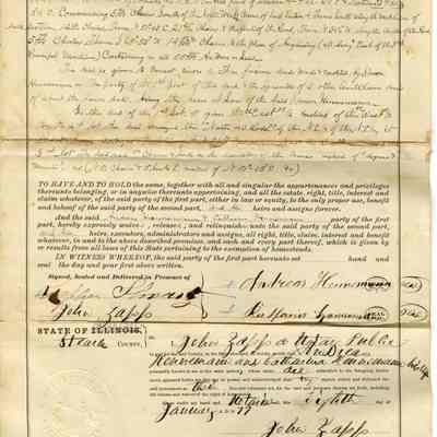Quit Claim Deed Henneman to Weidner 1877