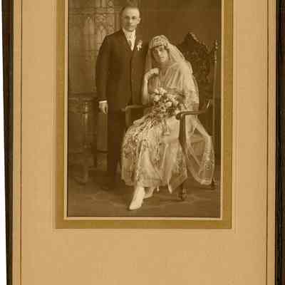 Catherine Leikam and Paul Peter Frohnauer Wedding Portrait, Early 1900s