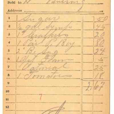 Receipt, 1919