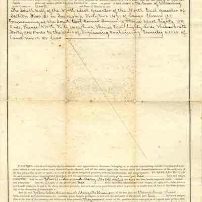 Warranty Deed for Melchoir Raupp 1873