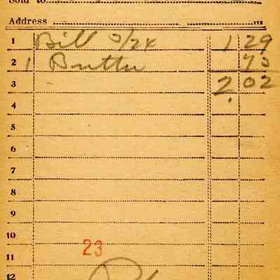 Firnbach and Raupp Receipt 1919
