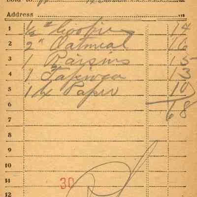 Firnbach and Raupp Receipt 1919