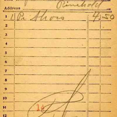 Firnbach and Raupp Receipt 1919