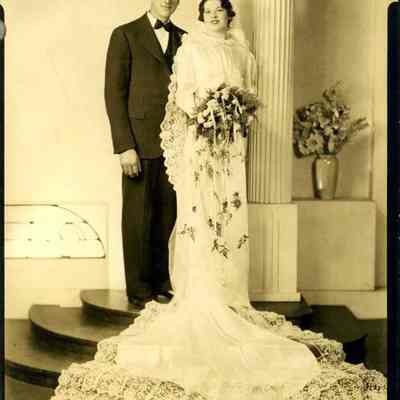 Oscar Weidner and Clara Theis wedding portrait