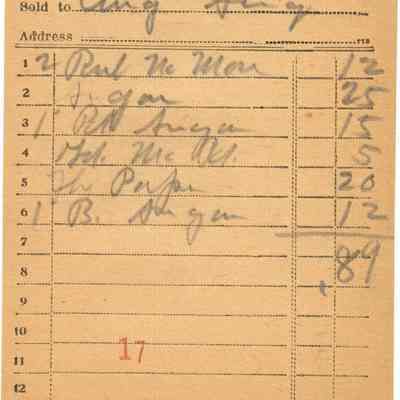 Receipt, 1919