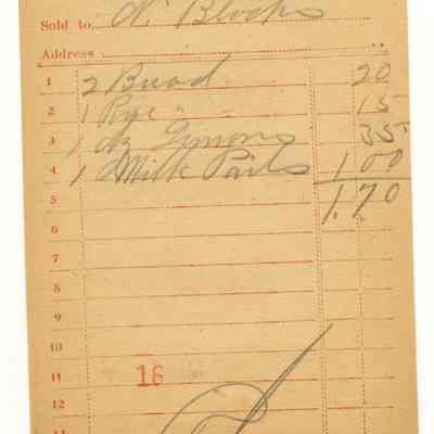 Receipt, 1920